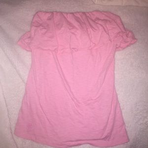 Lily Pulitzer off the shoulder hot pink top